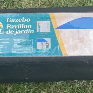 Escort Gazebo 10x10 Ft Polyester Roof, Fibreglass/Steel Frame with Carry Bag
