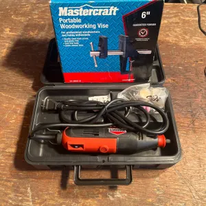 Jobmate Rotary Tool Kit and Mastercraft 6" Portable Woodworking Vise