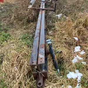 Home built single axle header transport