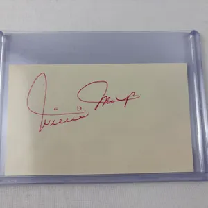Willie Mays Autographed Index Card