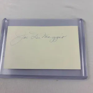 Joe DiMaggio Autographed Index Card