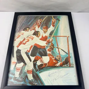Art Print Autographed by Paul Henderson