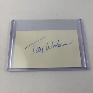 Tom Watson Autographed Index Card