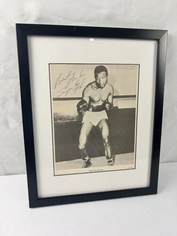 Sugar Ray Robinson Autographed Picture