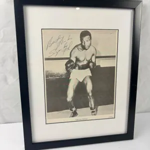 Sugar Ray Robinson Autographed Picture