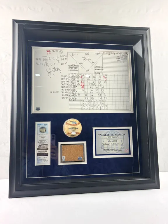 John Sterling Signed Scorecard - Red Sox at Yankees