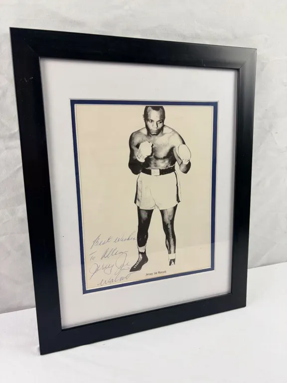Autographed Jersey Joe Walcott Picture