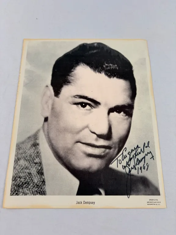 Autographed Photo of Jack Dempsey