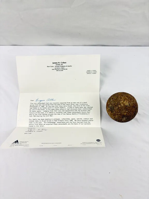 Civil War Iron Cannonball