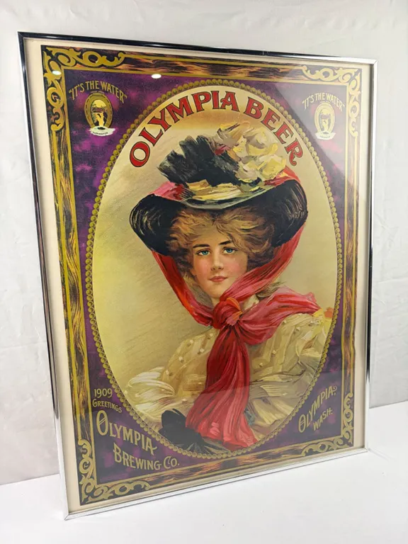 Olympia Beer Framed Poster