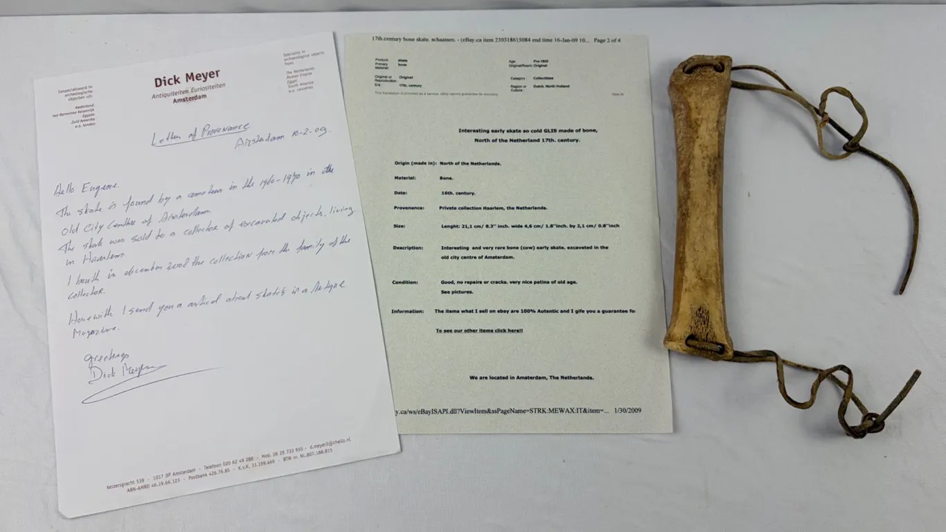 16th Century Bone Skate