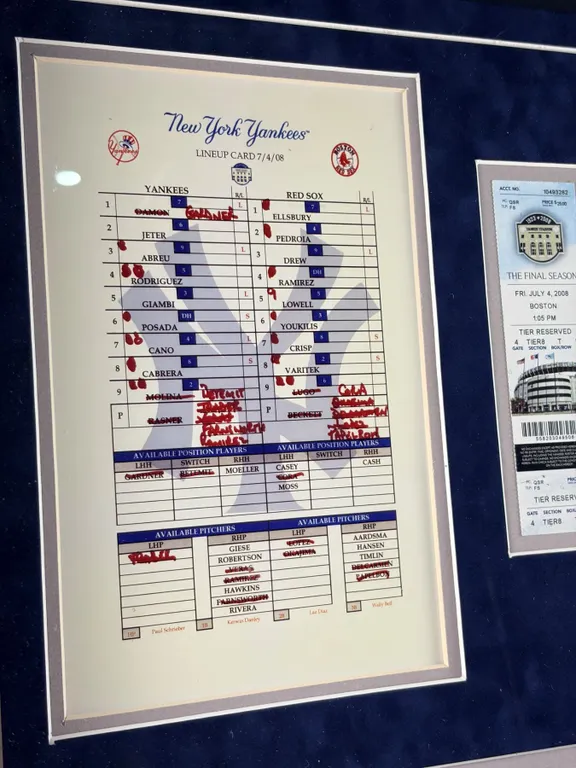 Game Used 2nd Base - Yankees vs. Red Sox