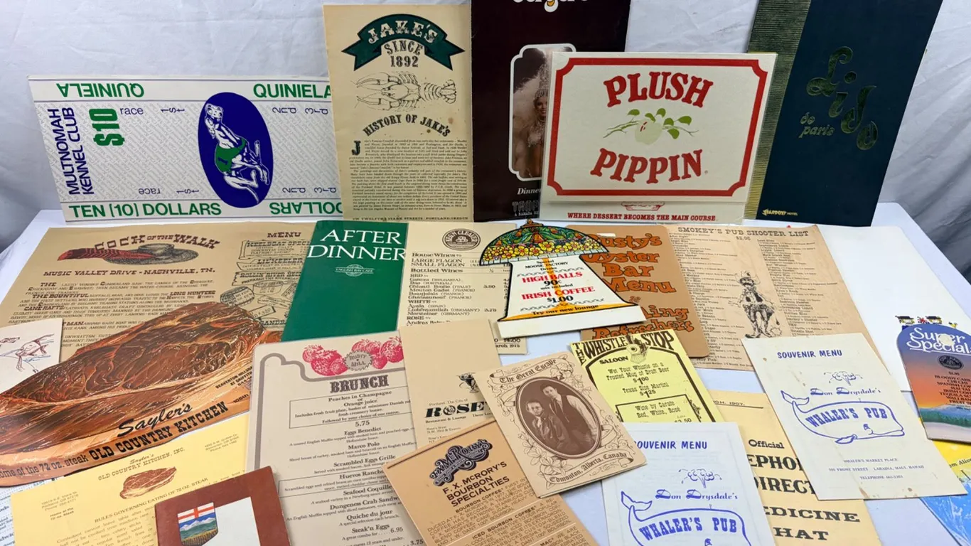 Souvenir Menu's