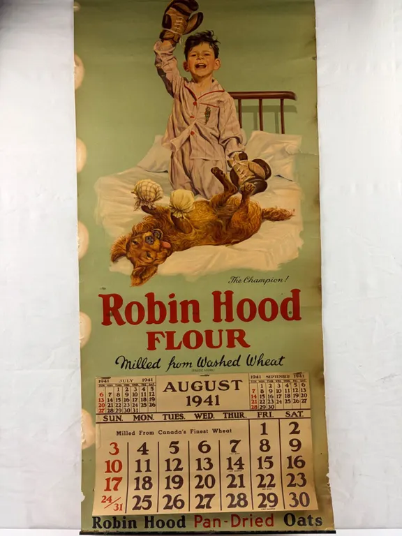 Vintage Robin Hood Flour Calendar