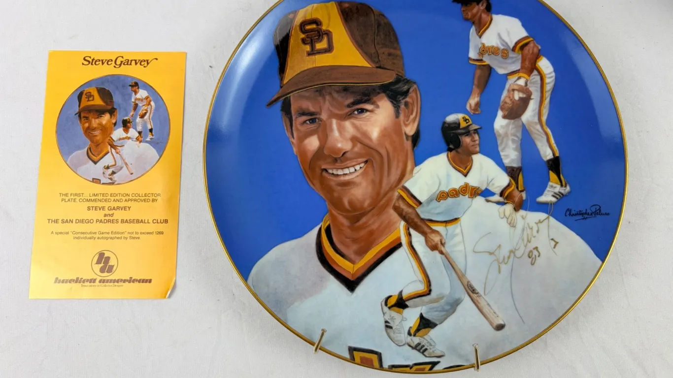 Steve Garvey Collectors Plate