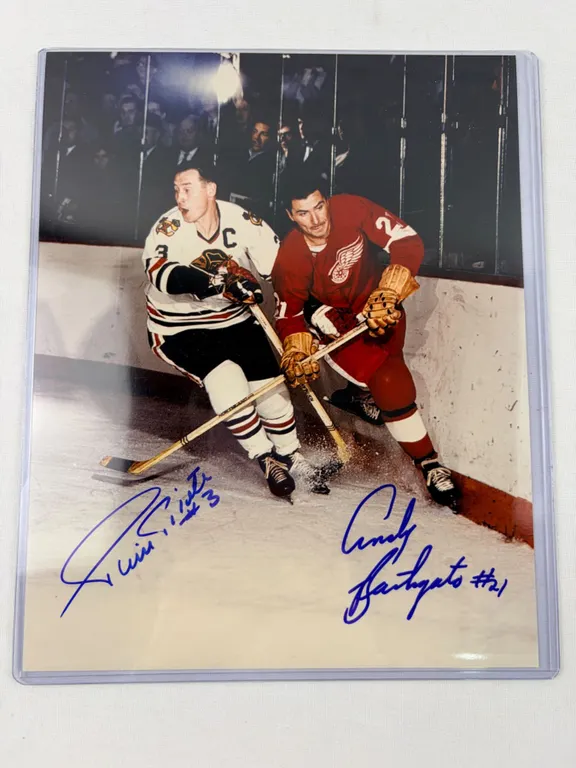 Andy Bathgate & Pierre Pilote Autograph