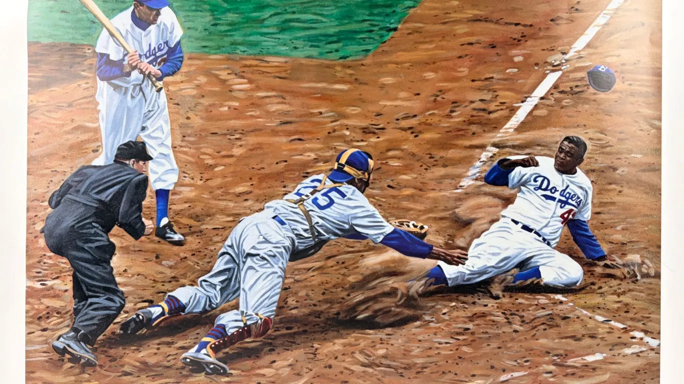 Dodgers Lithograph