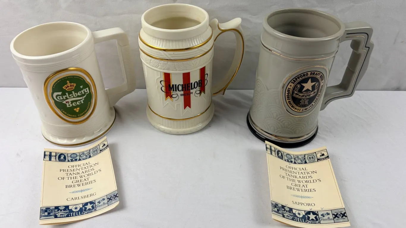Tankards Of The World's Greatest Breweries