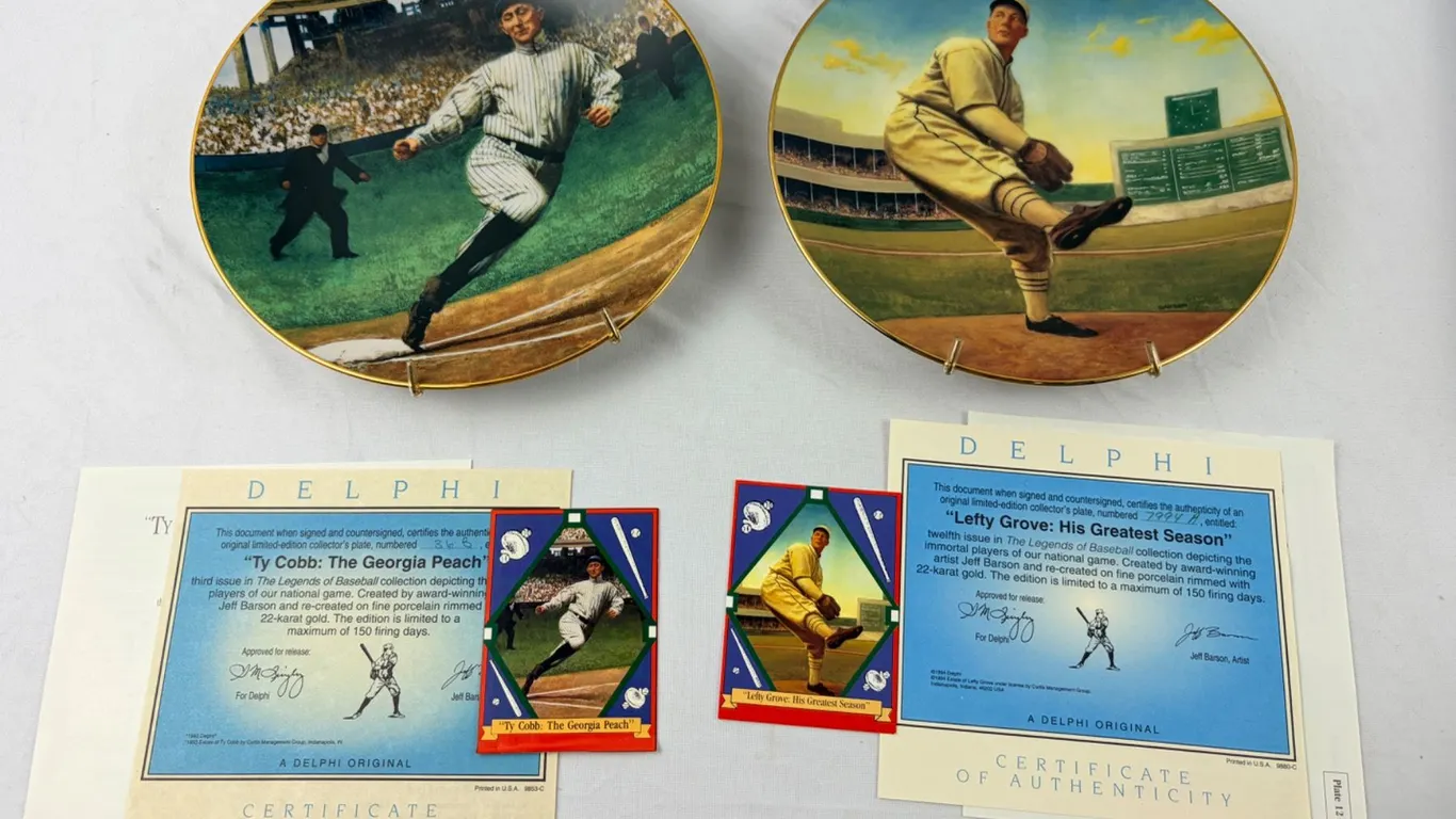 "The Legends Of Baseball" Collectors Plates