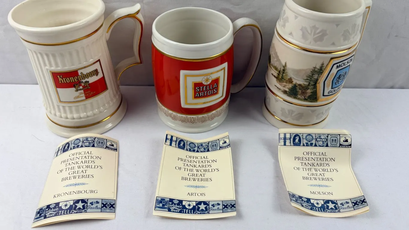 Tankards Of The World's Greatest Breweries