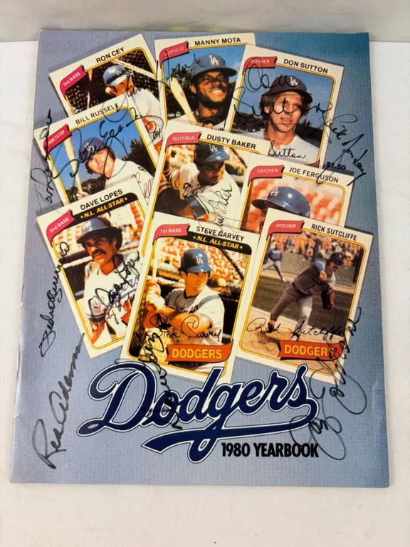 Autographed Dodgers 1980 Yearbook
