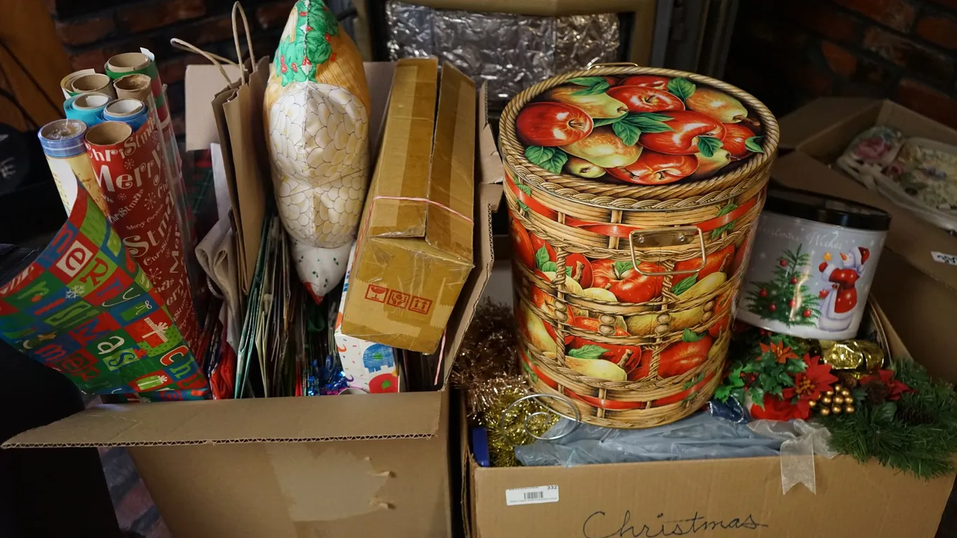 2 Boxes of Misc. Christmas Decorations