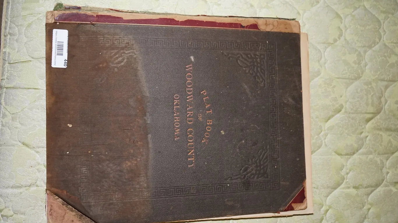 Vintage Plat Book of Woodward County Oklahoma