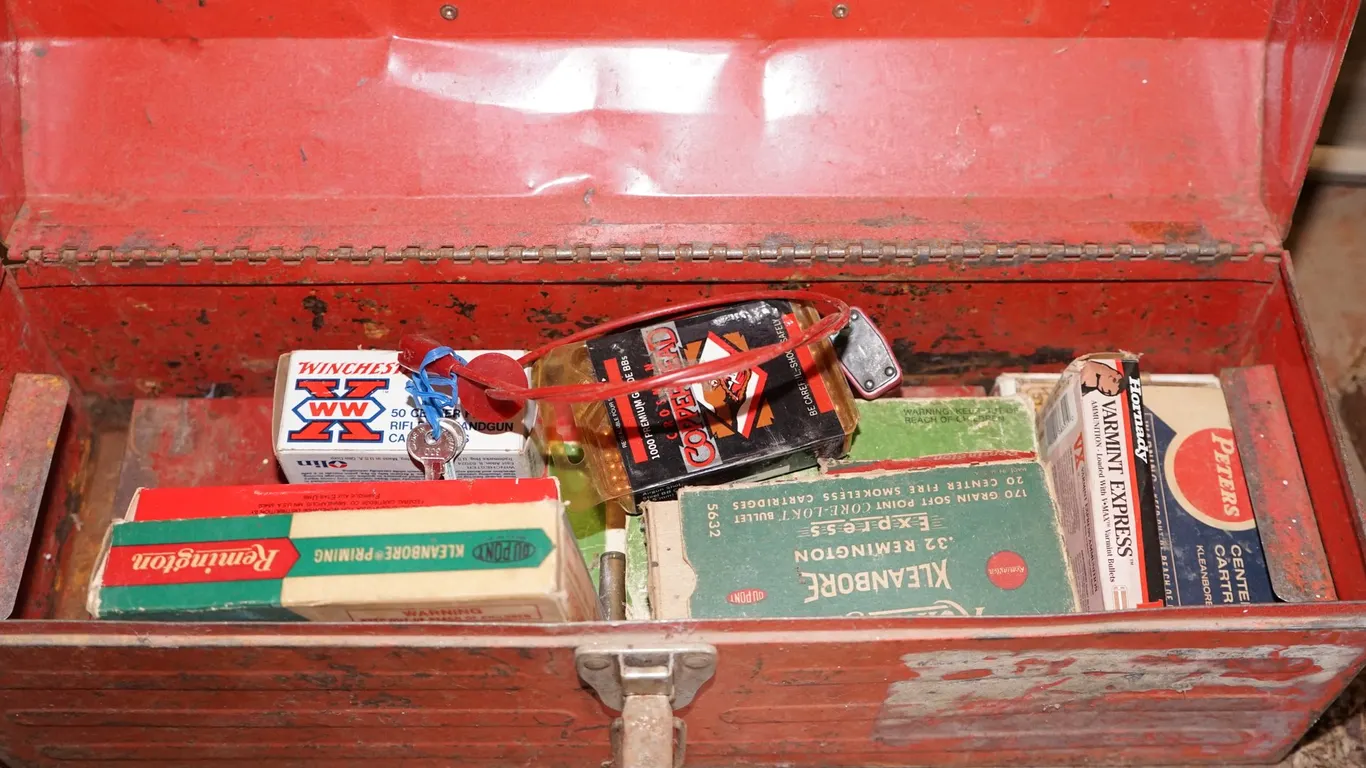 Metal Tool Box of Misc. Ammo