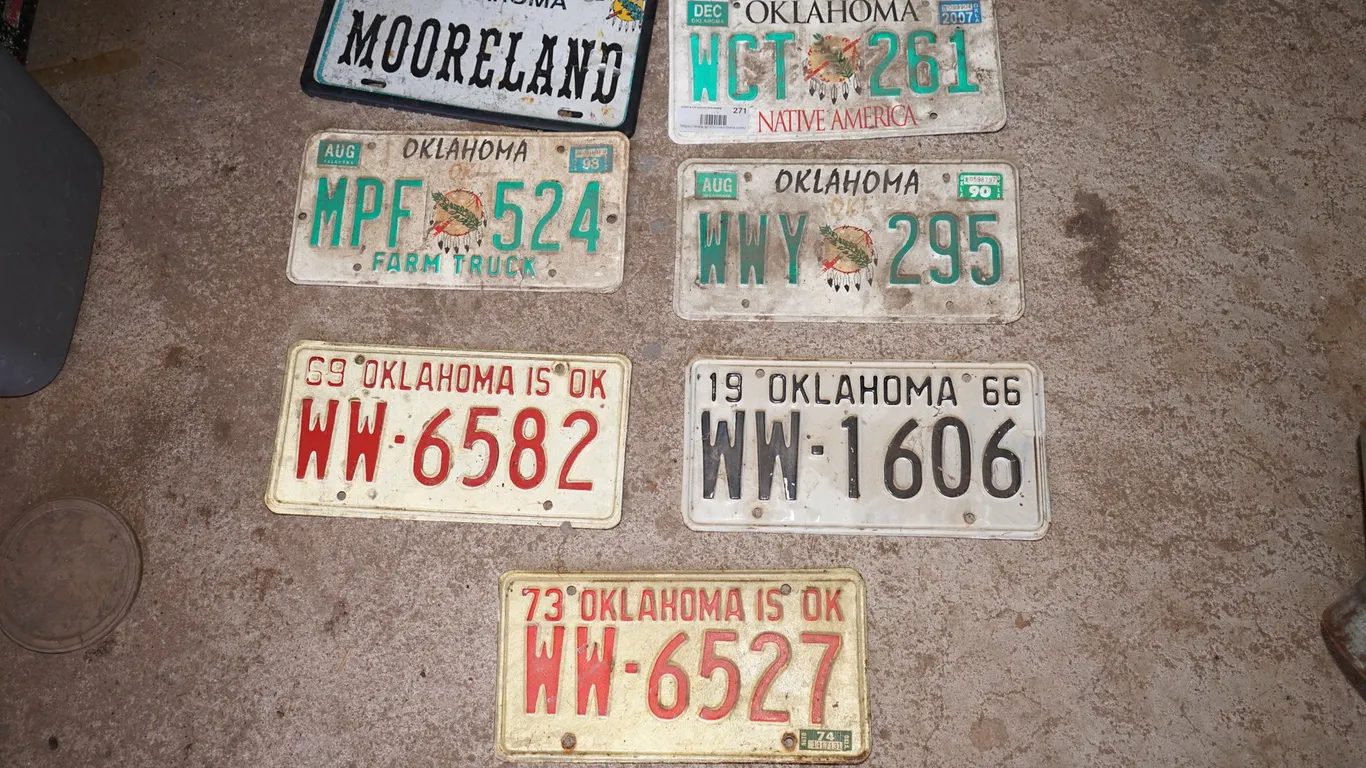 7 License Plates