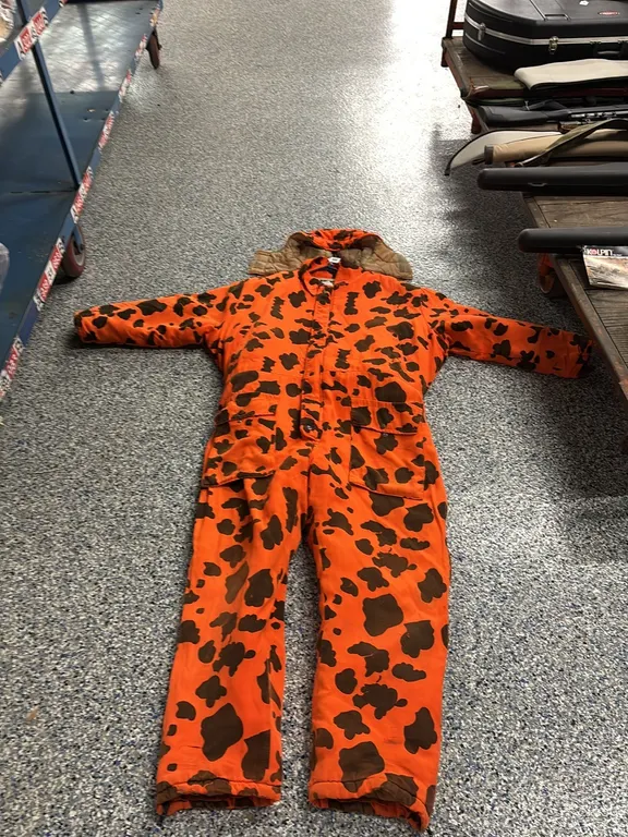 Orange Camouflage Overalls XXL-Orange Hat