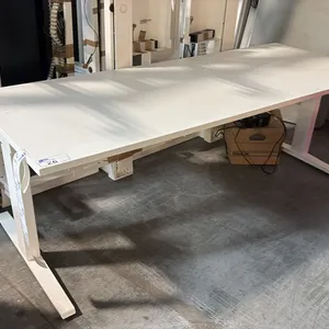 OFITA WHITE 78"X31" ELECTRIC SIT/STAND COMPUTER TABLE