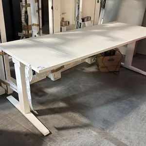 OFITA WHITE 78"X31" ELECTRIC SIT/STAND COMPUTER TABLE