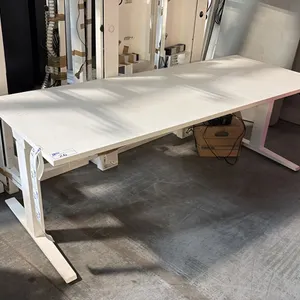 OFITA WHITE 78"X31" ELECTRIC SIT/STAND COMPUTER TABLE
