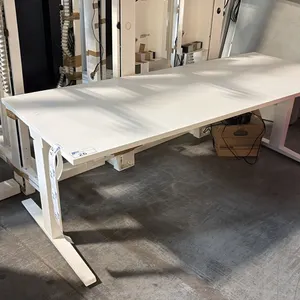 OFITA WHITE 78"X31" ELECTRIC SIT/STAND COMPUTER TABLE
