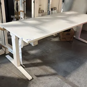 OFITA WHITE 78"X31" ELECTRIC SIT/STAND COMPUTER TABLE