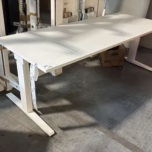 OFITA WHITE 78"X31" ELECTRIC SIT/STAND COMPUTER TABLE
