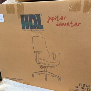 JUPITER DEMETER GREY MID-BACK TASK CHAIR (NEW IN BOX) READY TO ASSEMBLE