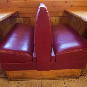 Pleather Red Booth Set