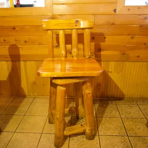(1) High Top Log Chair