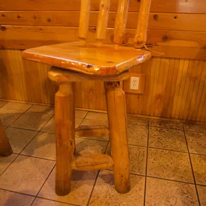 (1) High Top Log Chair