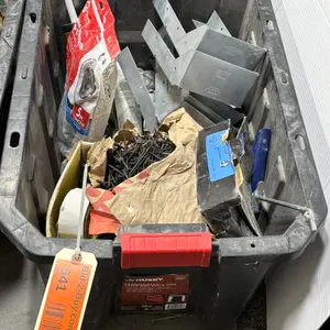 Tub of Screws, Caulking Gun, Caulking
