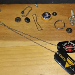 Born Proud Stonewall Dog Tags and Mixed Small Parts Lot