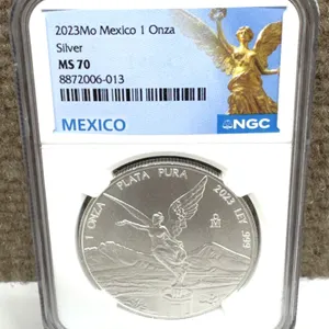 2023Mo Mexico 1 Onza Silver MS70 NGC Coin