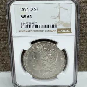 1884-O Morgan Silver Dollar NGC MS64