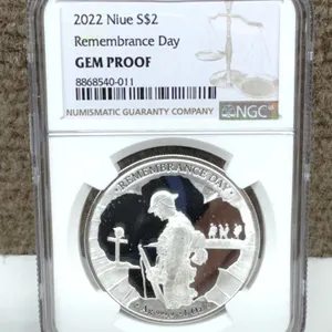 2022 Niue $2 Remembrance Day 1oz GEM Proof