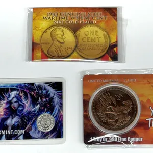 Three Collectible Coins: Silver, Copper, Cent