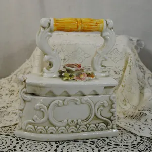 Vintage Italian Ceramic large scale Trinket Box