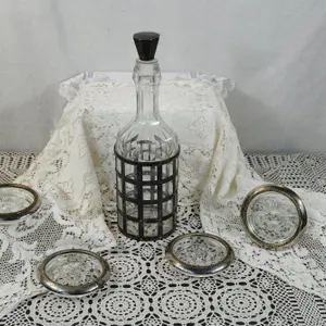 STERLING caged Liquor Bottle