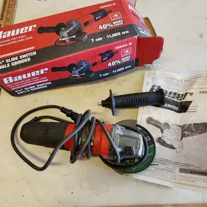 Bauer Multi-Positions Twist Handle Angle Grinder, Works
