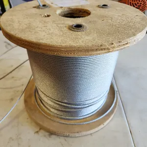 Steel Wire Rope 1/8'' Dia. Galvanized MBS 2000 Lbs